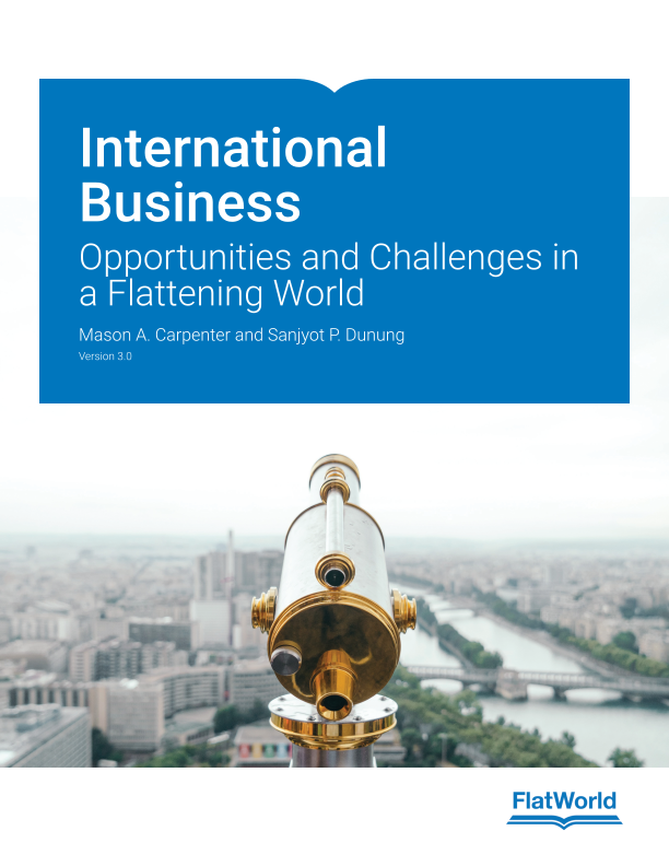 Cover of International Business: Opportunities and Challenges in a Flattening World v3.0