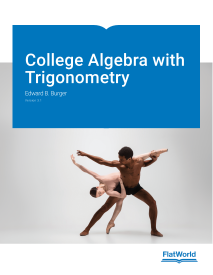 Cover of College Algebra with Trigonometry v3.1