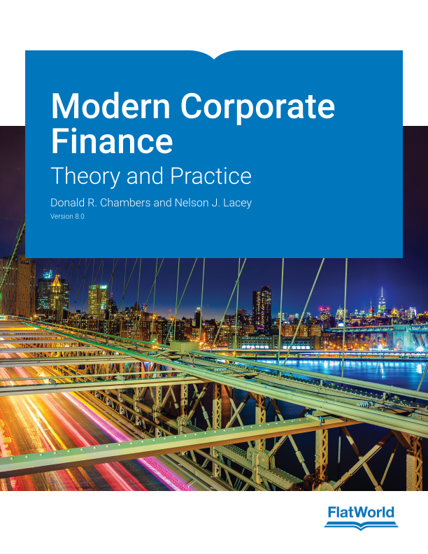 Cover of Modern Corporate Finance: Theory and Practice v8.0