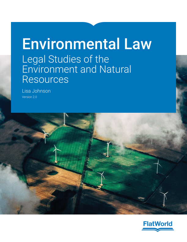 Cover of Environmental Law: Legal Studies of the Environment and Natural Resources v2.0