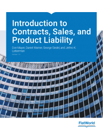 Introduction to Contracts, Sales, and Product Liability