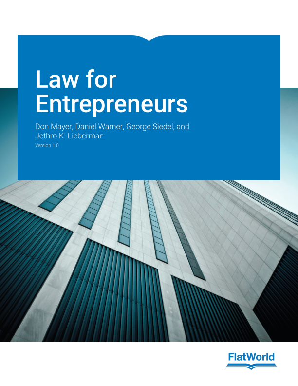 Cover of Law for Entrepreneurs v1.0