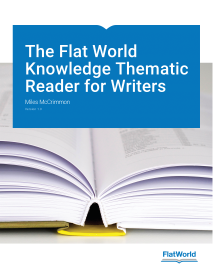 Cover of The Flat World Knowledge Thematic Reader for Writers